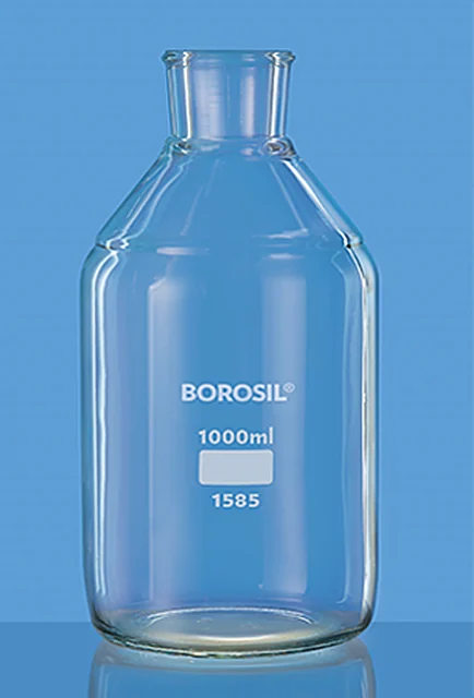 Borosil 1585 Solution Bottles, With Tooled Neck, Clear – Borosil