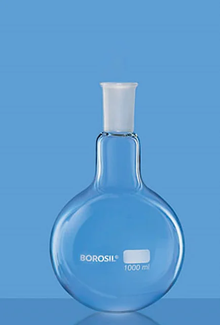 Borosil 4380 Round Bottom Flask, Narrow Mouth, Short Neck With I/C Joint – Borosil