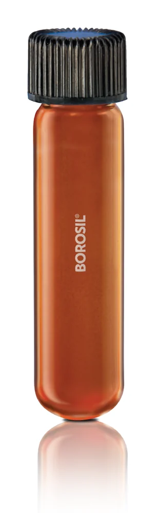Borosil 9901 Culture Tubes, Cultural Tubes (Round bottom, Amber, With PP Cap) – Borosil