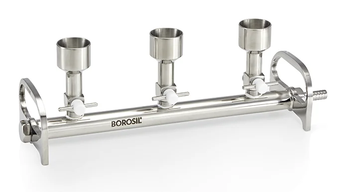 Borosil Stainless Steel Filtration Manifold, Multi-stage filtration manifold – Borosil