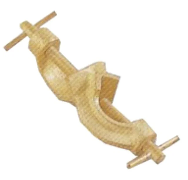 Clamp Holder, Double V Right-Angle, Brass – Polylab