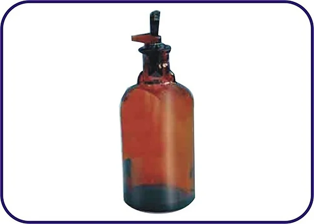 Dropping Bottle With Glass Stopper (T K Pattern), Amber Colour – Polylab