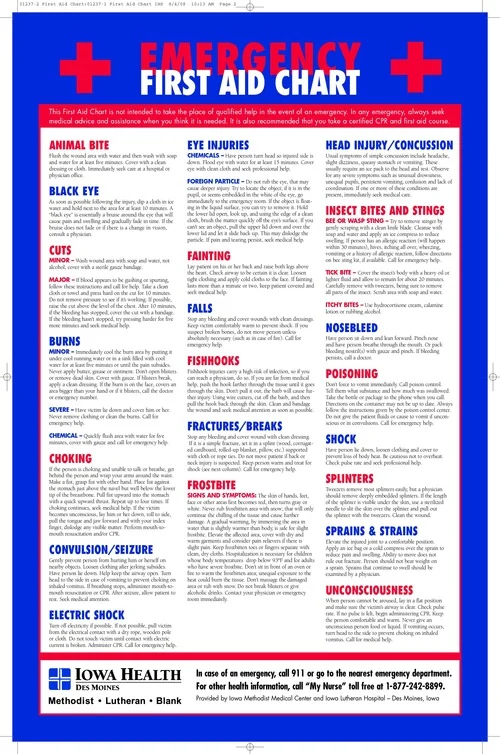 First AID Chart – Polylab