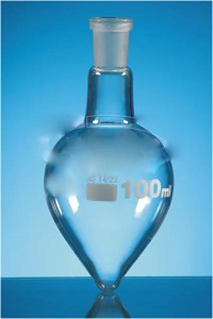 Flask Pear Shape, single neck DIN 12383 – Polylab