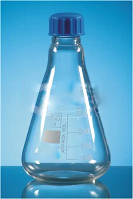 Flasks, Conical, with PTFE Liner Screw Cap. – Polylab
