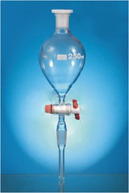 Separating Funnels, Pear shape with socket, & Screw – Polylab